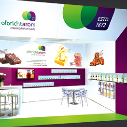 OlbrichtArom Messestand-Design
