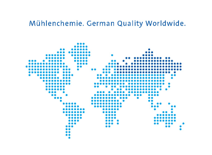 Weltkarte Infografik für Mühlenchemie