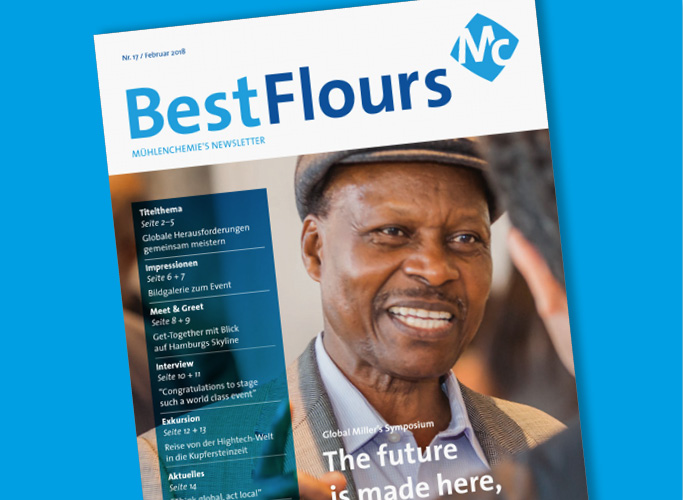 ondesign konzeptioniert und realisiert Editorial Design für den Mühlenchemie-Print-Newsletter BestFlours im neuen Corporate Design
