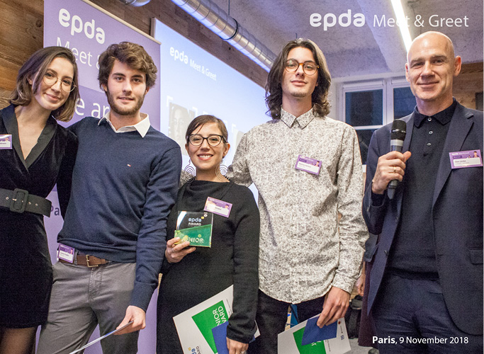 Olav Jünke und die Gewinner des epda Awards 2018